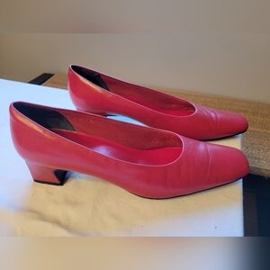 Nordstrom Red Block Heel Punps, size 13